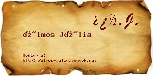 Álmos Júlia névjegykártya
